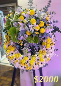 Mixed Floral Wreath - CODE 94800